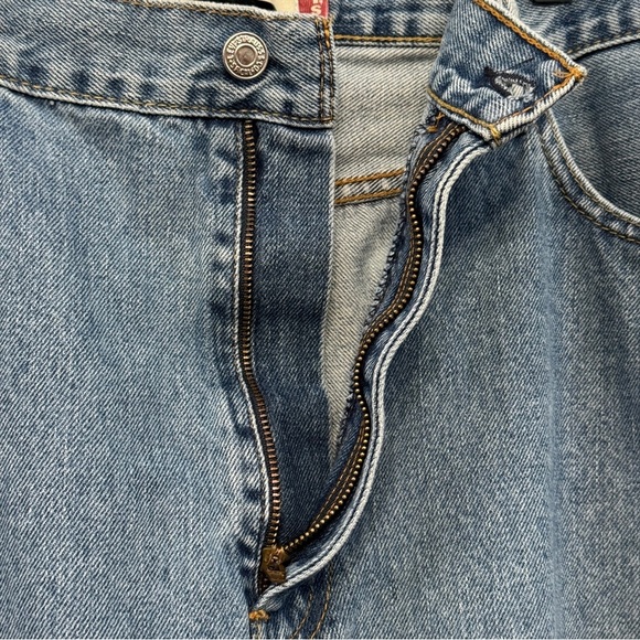Levi’s 505 Straight Fit Jeans Light Blue Men’s 40x29 Zip Fly - Picture 4 of 7